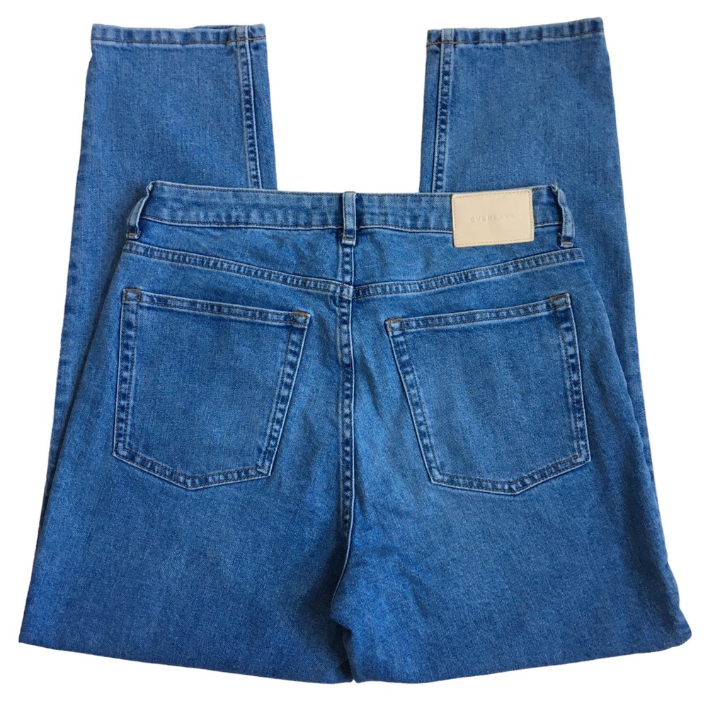 Everlane The Curvy Cheeky Jean High Rise Crop Blue Denim Jeans Size 29